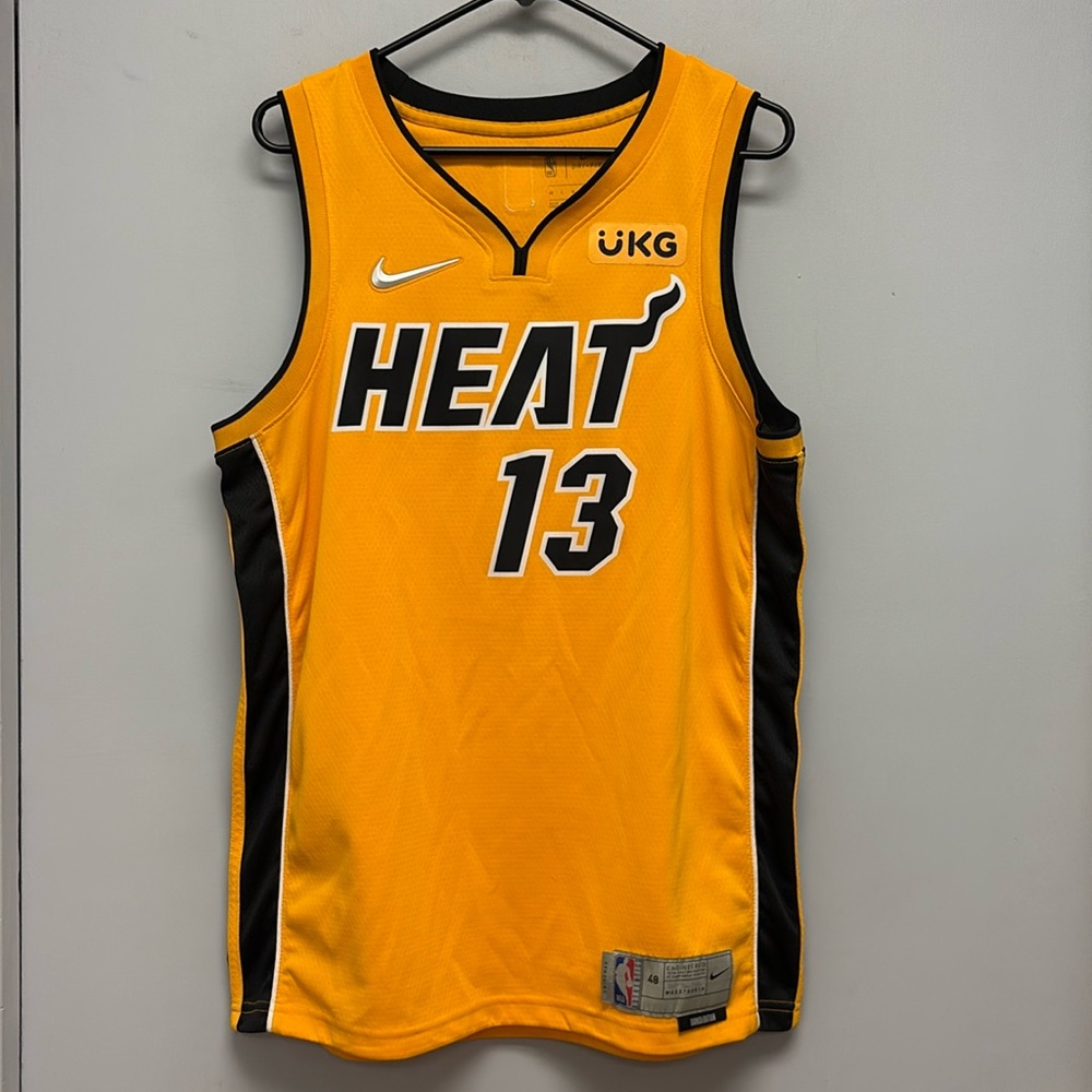 Nike Miami Heat Bam Adebayo #13 Earned Edition NBA Jersey – Men’s Large (48)